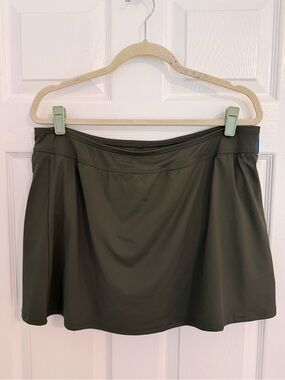 Lands' End Olive Green Swim Skirt